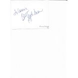 Blythe Danner signed album page. American actress. She is the recipient of several accolades,