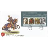 The House of Lancaster unsigned FDC series 3 cover No 20M. Post mark Henry V The Battle of Agincourt