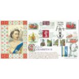 Queen Elizabeth II unsigned FDC No 59 of a limited edition of 100 covers. Post mark London W1 17th
