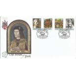 The House of York Richard III unsigned FDC series 3 cover No 20. Post mark Richard II Society Houses