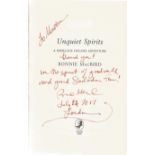 Bonnie MacBird signed and inscribed 1st Edition hard-back book Unquiet Spirits A Sherlock Holmes