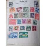 Worldwide stamp collection two Improved Postage Albums over 100 stamps from countries such as