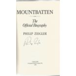 Philip Ziegler signed official biography of Lord Mountbatten. Book is in good condition with the