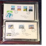 GB postal collection 60 First Day Covers dating 1983-1990 housed in a Royal Mail FDC album