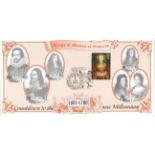 Kings and Queens of England 1601-1700 Countdown to the new Millennium unsigned FDC. Date stamp