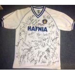 Everton Legends signed shirt. Supplied from stock of www.sportsignings.com the in person Sport