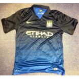 Manuel Pellegrini Manchester City signed shirt. Supplied from stock of www.sportsignings.com the