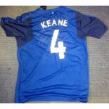 Michael Keane Everton Signed football shirt. Supplied from stock of www.sportsignings.com the in
