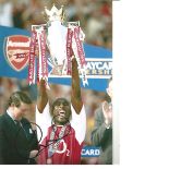 Sol Campbell Arsenal Signed 10 x 8 inch football photo. Supplied from stock of www.sportsignings.com