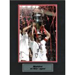 Paolo Maldini AC Milan Signed 16 x12 inch mounted football photo. Supplied from stock of www.