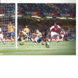 Robert Pires Arsenal Signed 12 X 8 inch football photo. Supplied from stock of www.sportsignings.com