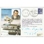 Sir Thomas Sopwith, CBE, FRAeS signed official RAF First Day Cover RAFM HA5. Signed by Sopwith