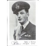 WW2 Battle of Britain pilot John Greenwood 253 sqn signed 6 x 4 b/w photo taken from WW2 uniform