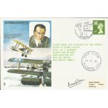 RAF Flown Cover dedicated to Sir Thomas Sopwith. British Forces postmark 60th Anniversary of the