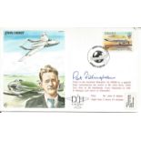 Pat Fillingham signed on John Derry's Test Pilot cover RAF TP37. Flown in De Havilland Mosquito