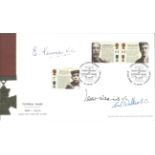 Edward Kenna VC, Tasker Watkins VC, and Carl Walker GC signed Victoria Cross commemorative FDC.