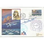 Charles Lindbergh Air France official signed RAF First Day Cover RAFM HA(SP3). Signed by Colonel