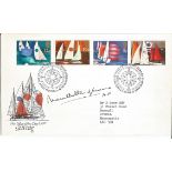 Admiral Earl Mountbatten of Burma signed 1975 Sailing FDC with neat typed address with compliment