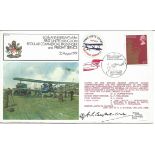 First United Kingdom Regular Commercial Passenger and Freight Service official signed cover RAF FF7.