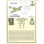 WW2 Battle of Britain fighter ace Group Captain Desmond Frederick Burt Sheen DFC signed Battle of