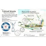 Battle of Britain Falkland Islands official signed RAF cover RAFAM 4-A. Signed by Squadron Leader