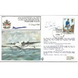 First UK Regular Transatlantic Passenger Flights official signed cover RAF FF21. Signed by Sir