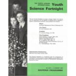 Sir Barnes Wallis signed souvenir programme for the 9th International Youth Science Fortnight held