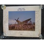 Last of the Few 28 x 22 inch You Magazine Battle of Britain print with PRINTED autographs of a large