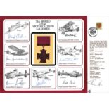 Victoria Cross WW2 multisigned cover. Award of the Victoria Cross signed by Leonard Cheshire, John
