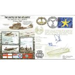 The Battle of the Atlantic official double signed Royal Air Force Cover JS/50/43/6. Signed by John