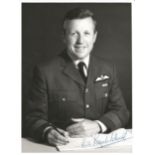 Grp Capt Rick Edwards OC Tornado Sqn Iraq war signed 7 x5 b/w photo sitting at his desk in full