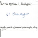 AVM Southgate Gen Engineering Supplies signed 6 x 4 white card with name and details neatly