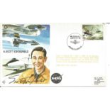 A. Scott Crossfield signed on his own Test Pilots cover RAF TP35. Flown in Boeing KC - 135H, 1-