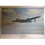 Squadron Leader Hedley George Hazelden DFC and one not identified signed Grand Slam Guardian print