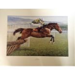 Horse Racing 23x30 approx titled Istabraq Champion Hurdler by the artist Susan Crawford. Istabraq (