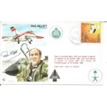Paul Millett signed on his own Test Pilots cover RAF TP34. Flown in Fairchild Metro, SN7 from Riyadh