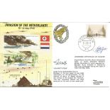 Invasion of the Netherlands official Royal Air Force cover JS/50/40/2 double signed by Johannes