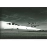 John Hutchinson Concorde Captain signed 12x8 b/w photo. Good Condition. All autographs are genuine