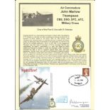 Air Commodore John Marlow Thompson CBE DSO DFC AFC Military Cross - Hurricane pilot signed 1993