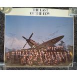 Last of the Few photo signed by 14 Battle of Britain veterans. 20 x 17 inch print of the BOB