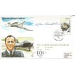 Michael Spencer Goodfellow signed Geoffrey de Havilland Jnr Test Pilots cover RAF TP33. Flown in