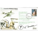 Flugkapitan Wendelin Trenkle signed on his own Test Pilots cover RAF TP13. Flown in Gloster Meteor