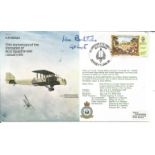 Grp Capt Ken Batchelor signed RAF B14 H.P.Hinaidi cover. Commemorates the 70th Anniversary of the