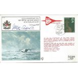 First British Air Mail Service Across the Atlantic official signed cover RAF FF6. Signed by