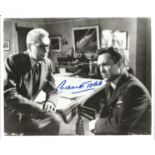 Richard Todd as Guy Gibson in Dambuster movie signed 10 x 8 b/w photo with Barnes Wallis. Good