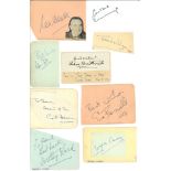 Vintage signature piece collection. 10 items. Names include Anna Massey, Sion Tudor-Owen, Edmund