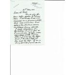 Group Captain Richard Victor McIntyre signed hand written ALS dated 21st May 1974. Attached to a