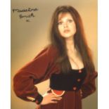 Bond girl. 8x10 inch photo signed by sexy Bond actress Madeline Smith. Good Condition. All