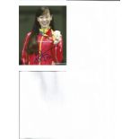 Sun Yiwen signed 6x4 colour photo. Chinese Olympic silver and bronze medallist in womens team and