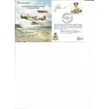Howard Durant 219 Sqdn and one other signed 70th anniversary of no76 squadron cover. Good Condition.